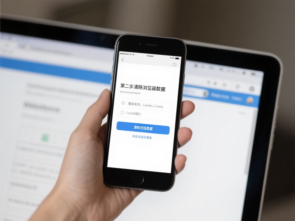 第二步，清理浏览器数据。无论是使用电脑还是手机登录